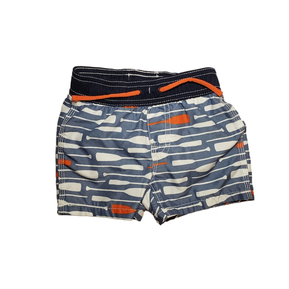 Baby Gap 6-12m Boy Paddle Patterned Swim Trunks